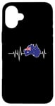 iPhone 16 Plus Flag Country Heartbeat Australia Australian Flags World Map Case