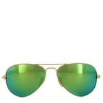 Ray-Ban Sunglasses Aviator 3025 112/19 Matt Gold Green Mirror 62mm Large