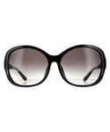 Salvatore Ferragamo Butterfly Womens Black Grey Gradient Sunglasses - One Size