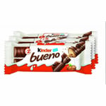 Ferrero Kinder Bueno Classic Chocolate Hazelnut Cream Snack 3 x Pack 2PZ