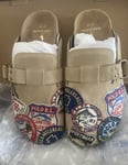 Polo Ralph Lauren Turbach Logo Patch Suede Clogs Mens Size UK 8 EU42 US9 (NEW)