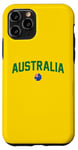 iPhone 11 Pro Green Yellow Australia Tshirt Down Under Team Australia Flag Case