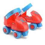 Xootz Beginner Trainer Skates, My First 4 Wheel Quad Roller Skates for Kids, Boys and Girls