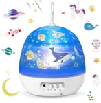 Star Night Lights pour Enfants, 4 Films Set Lampe de Sommeil pour projecteur étoile à Rotation à 360 degrés, Lampe de Chevet Romantique Moon Star Idéal pour Les Enfants, Cadeaux d'anniversai