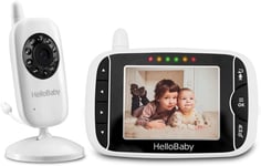 Wireless Video Baby Monitor, 3.2" Screen, Night Vision, Temp Monitor, UK Plug