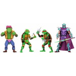 Teenage Mutant Ninja Turtles En Time Série 2 Set 4-Pack Figurine Neca