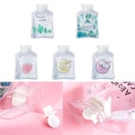 Mini Transparent Hot Water Bottle Cartoon Winter Warm Bag Portab Leaf