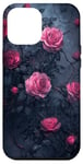 Coque pour iPhone 12 Pro Max Rose Esthétique Vigne Pétales Roses Floral Nature