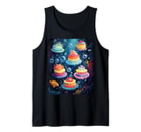 Underwater Cupcake Adventure for Food Lovers Tank Top