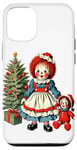 Coque pour iPhone 12/12 Pro Raggedy Ann Obtient une poupée jouet le jour de Noël