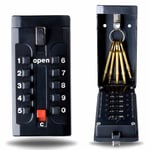 Defender Wall Mounted Key Safe - Push Button Combination KeySafe Outdoor Key Box