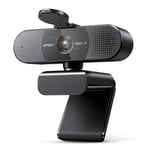 eMeet HD Webcam，C960 AF 1080P Webcam avec Cache-Objectif & Double Microphone, 360 ° Caméra en Streaming avec PDAF Correction Automatique de la lLumière, Plug & Play, Webcam Idéal pour Win10, Mac OS