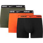 Nike 0000KE1008-9JL TRUNK 3PK Men's underpants mens team orange/cargo khaki/black XL