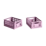 HAY HAY Colour Crate Mini 13x17 cm 2-pack Dusty rose