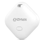 CHZHVAN Key Finder, Wallet Tracker Works with Apple Find My (iOS only), Replaceable Battery, Water-Resistant, Bluetooth Item Finder for Bags, Luggage, Pets & Backpack, 1 Pack White