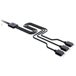 Cooler Master Addressable RGB 1-to-3 Splitter Cable - viftestrømsplitter - 3-pins viftekontakt til 3-pins viftekontakt - 50 cm