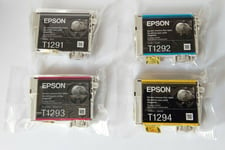 Epson T1295 Apple Genuine Ink Cartridges High Capacity T1291 T1292 T1293 T1294