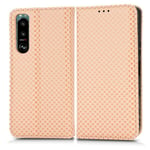 Yhteensopiva Sony Xperia 5 Iii Premium Pu -nahkaisen Flip Folio -kotelon kanssa, jossa on korttipaikat magneettisesti suljettava kansi