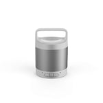 Xoopar - Enceinte Link Silver - Link Speaker - Mini Enceinte Bluetooth argentée - Enceinte Ultra Nomade - Haut Parleur argenté avec Mousqueton intégré - Haut Parleur 3 W