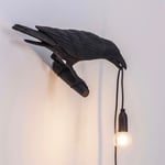 Bird Lamp Looking right vägglampa svart