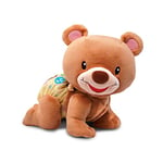 VTech - Ourson, 1,2,3 Suis-Moi, Ours Brun en Peluche Qui Marche à 4 Pattes, Motricité Bébé, Jouet Interactif et Musical, Cadeau Bébé Dès 9 Mois - Contenu en Français