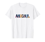 Cute ABIGAIL First Name Cat Text Kitten Mom Pet Owner Word T-Shirt