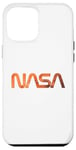 Coque pour iPhone 12 Pro Max Logo rétro de la NASA Mars Worm Patch Space Exploration Graphic