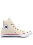 Converse Unisex Hi Top Trainers - Off White, Off White, Size 6.5, Women