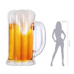 ouyalis 180cm Giant Inflatable Beer Cup Beer Bottle Shap Air Mattress Air Bed Adults Kids Floating Row-D