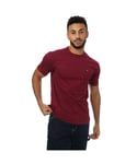 Vans Mens Mes T- Shirt in Burgundy Cotton - Size Small