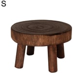 Eosnow Support de pot de fleur en bois, support de fleur de tabouret haut, support de pot de fleur de rangement, couleur tung brûlé, 149CM