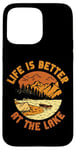 iPhone 15 Pro Max Rowing Row Boat Retro Vintage Life Is Better At The Lake Case