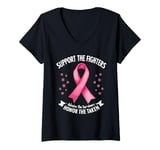 Womens Support The Fighters Admire The Survivors Honor The Taken V-Neck T-Shirt