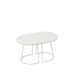 Muuto - Airy Coffee Table - Small, Utförande - Benvit - Benvit - Beige - Soffbord - Metall/Trä