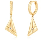 ANIA HAIE GOLD TRIANGLE KISS DROP EARRINGS E059-19G