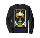 Vintage Mushroom Cloud Tarot Card Atomic Symbol 94 Bomb Sweatshirt