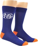 Dragon Ball Z Goku Symbol Anime Blue Athletic Crew Socks