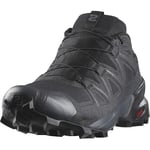 SALOMON Homme Speedcross Gore-Tex Chaussures de Trail Running, Black/Black/Quiet Shade, 43 1/3 EU