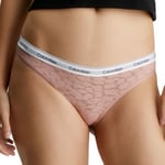 Calvin Klein Truser Lace Bikini Brief Lysrosa polyamid X-Small Dame