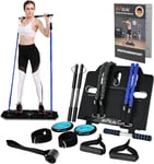 DH FitLife Kit d'entraînement Complet à la Maison, Appareils de Fitness Pliables à Domicile, Équipement de Musculation, Bandes de Résistance, Resistance Bands, Home Gym peu Encombrant & Portable