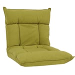 Fauteuil de sol HHG 909, fauteuil de relaxation Coussin de sol Canapé de sol Fauteuil pliant 6 positions de relaxation, structure stable en velours,