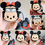 Disney Minnie Winnie Stitch Earphone Apple Airpods Wireless Charging Cover Case