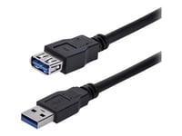 Startech.com 1m black superspeed usb 3.0 extension cable a to a - m/f