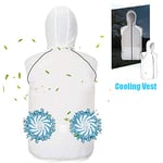 ZWPY Fan Cooling Vest Summer Men Women Air Conditioning Cooling Hiking Vest Fishing Cycling Vest Outdoors Works Breathable Vest,XXXL