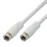 Deltaco ANTENNA CABLE  F-connector  CLASS A+   7 5M  WHITE