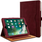 Étui Housse De Protection Support Bordeau Pour Tablette Apple Ipad 9.7 (6e Gén - 2017-18)