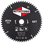 Mitsutomo Sågklinga cirkelsåg 254x30 mm 60T