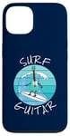 Coque pour iPhone 13 Surf Guitar Guitariste électrique Surfeur Vacances d'été