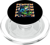 Cute Gaming Frog Pew Video Game Graphic Men Boys Kids Women PopSockets PopGrip for MagSafe