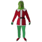 Joulu Grinch Adults Cosplay -asujuhlat Joulupukki Grinch -asu